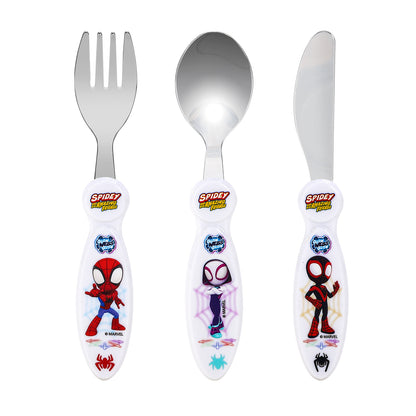 Spidey & Friends Children's Kids 3pcs Cutlery Set - Knife/Fork/Spoon