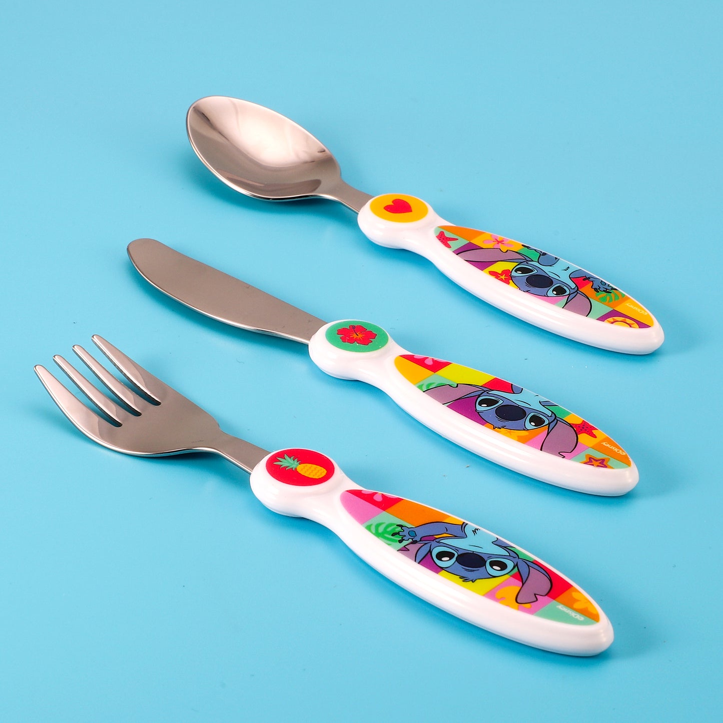 Stitch Children's Kids 3pcs Cutlery Set