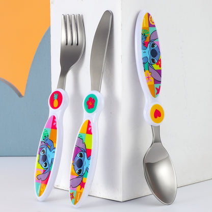 Stitch Children's Kids 3pcs Cutlery Set