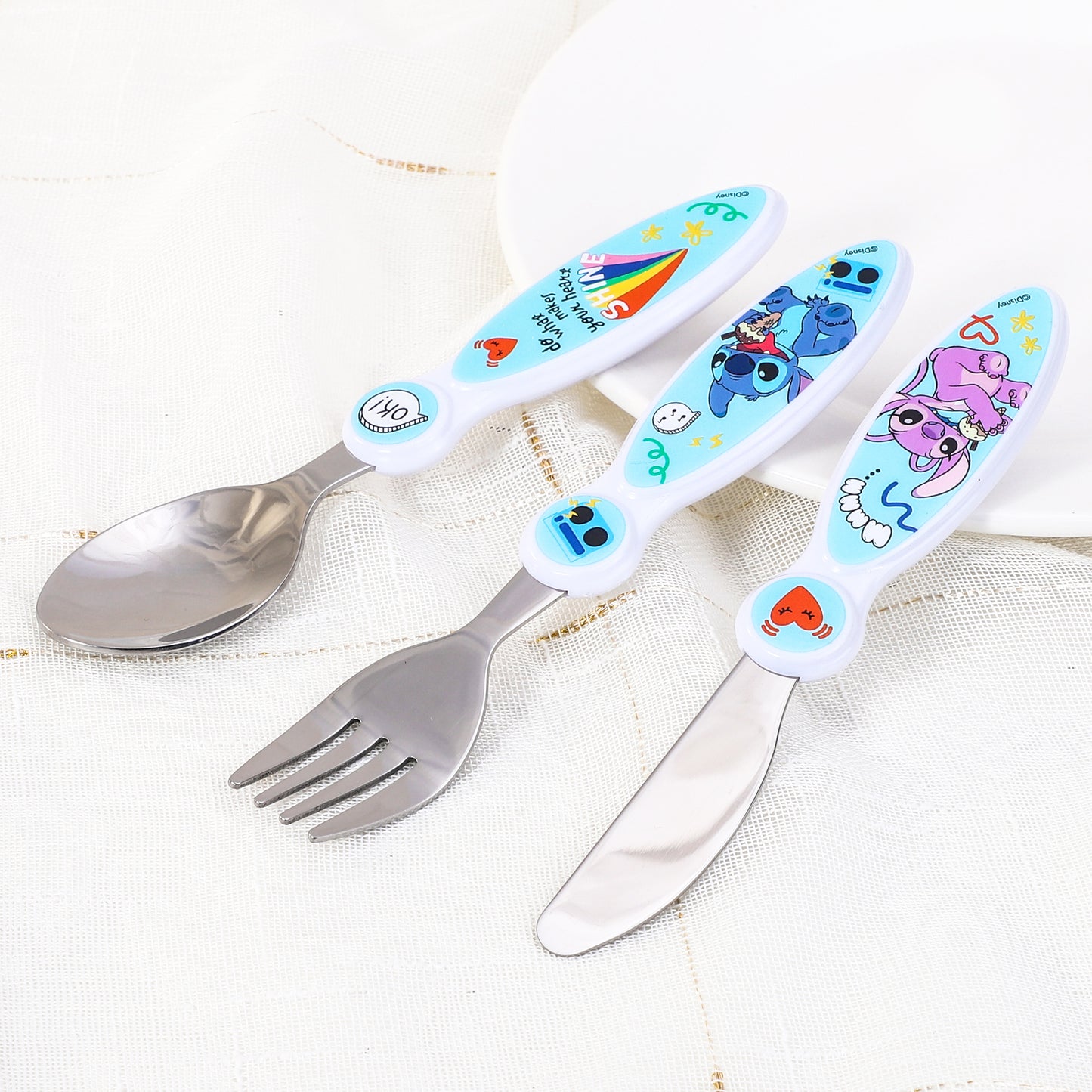 Stitch Children's Kids 3pcs Cutlery Set