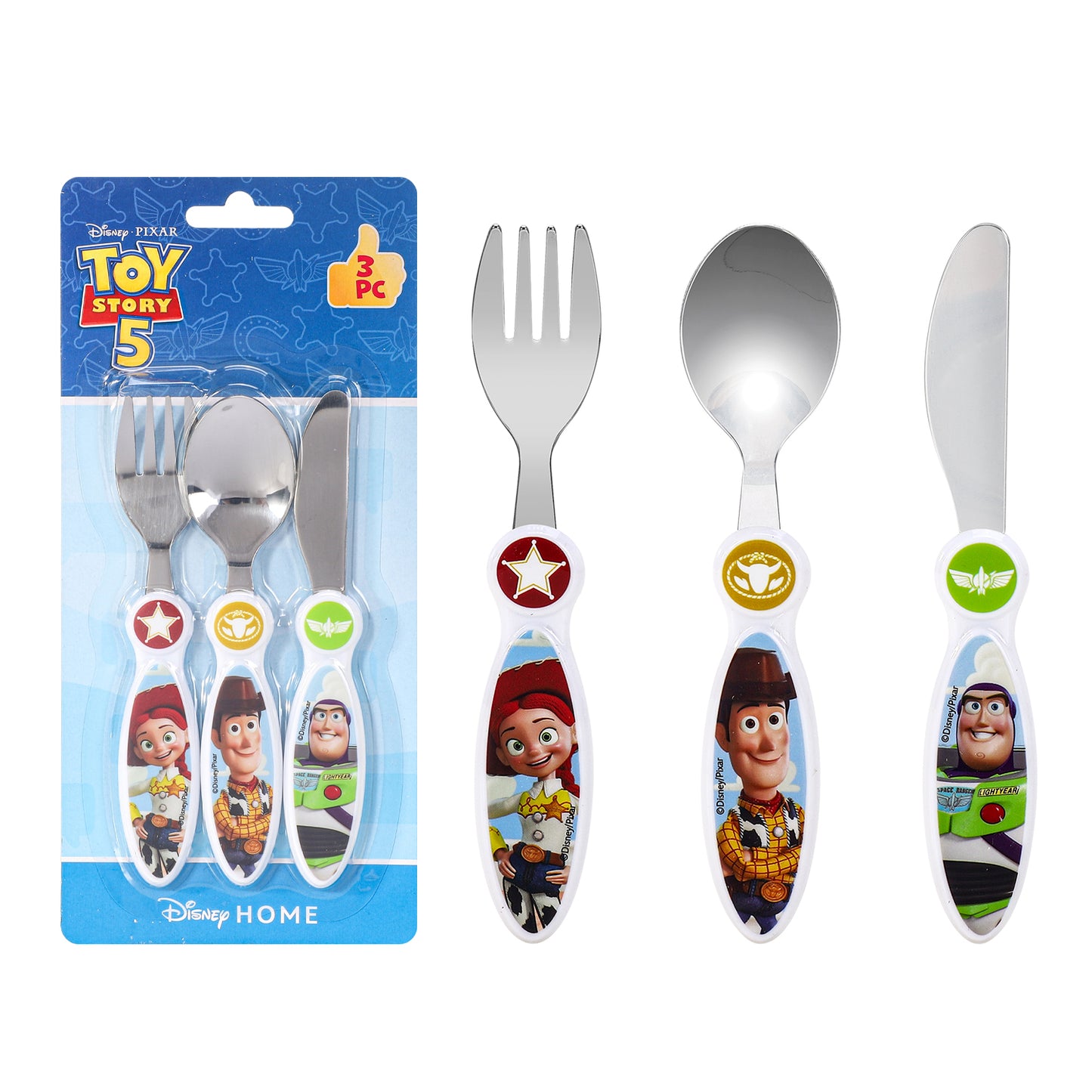 Toy Story Children's Kids 3pcs Cutlery Set - Knife/Fork/Spoon