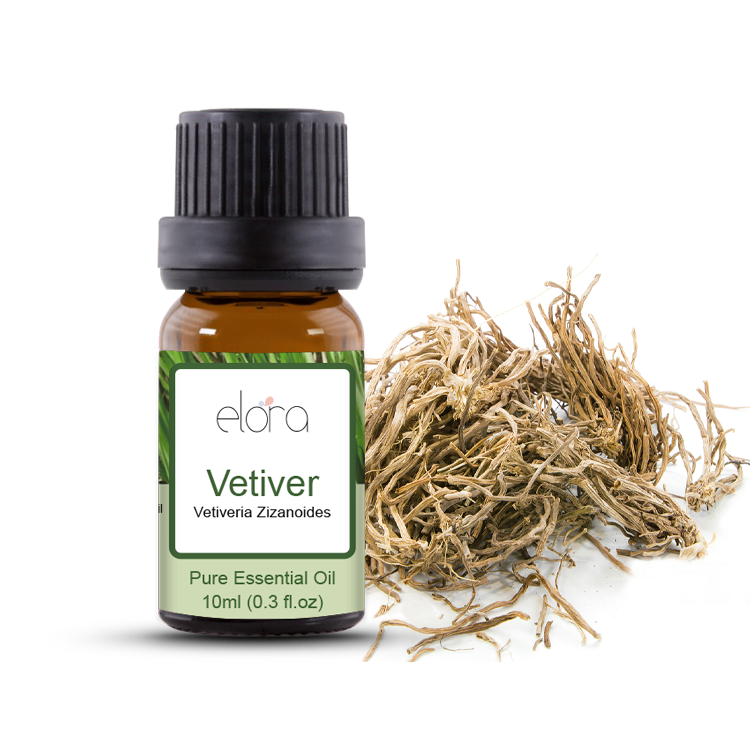 Elora Vetiver Essential Oil 10ml - 100% Pure Natural Oils for Diffuser