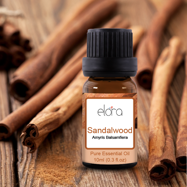 Elora Sandalwood Essential Oil 10ml - 100% Pure Natural Oils for Diffuser