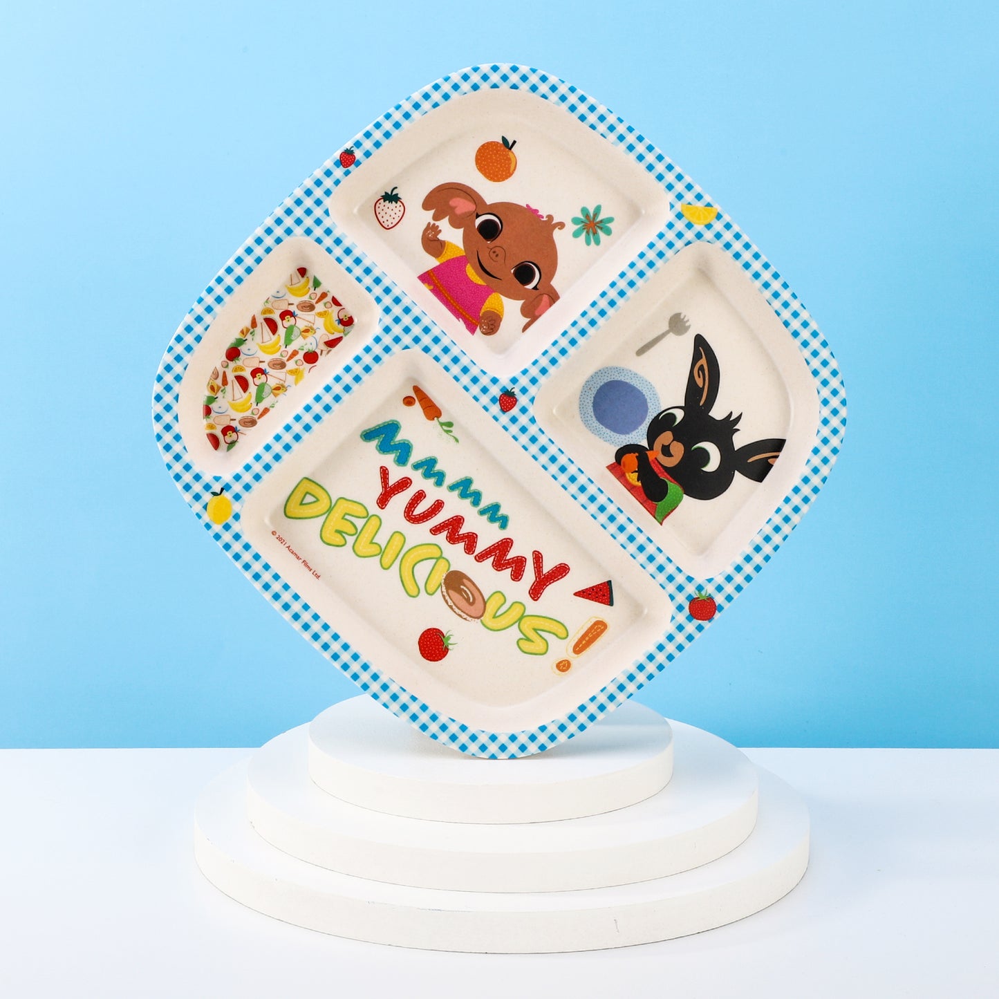 Bing 3 Section Childrens Divided Breakfast Lunch Dinner Plate