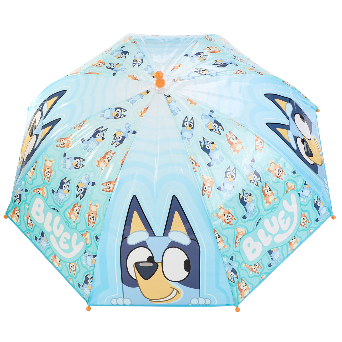 Bluey Dome Umbrella for Kids Childrens Boys Girls Brolly with Safety Opening