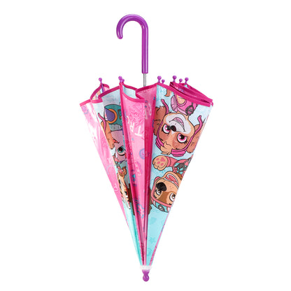 Paw Patrol Kids Clear Dome Umbrella with Transparent See-Through Canopy
