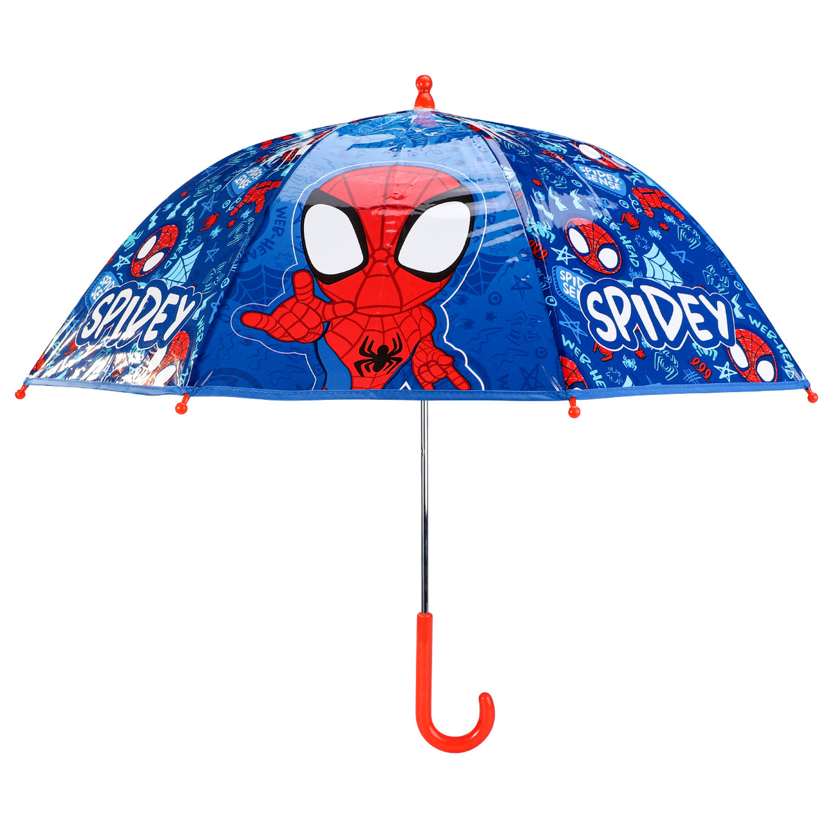Marvel Spidey Kids Clear Dome Transparent Umbrella