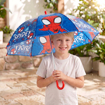 Marvel Spidey Kids Clear Dome Transparent Umbrella