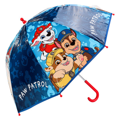 Paw Patrol Dome Umbrella for Kids Childrens Boys Girls Brolly with Safety Opening