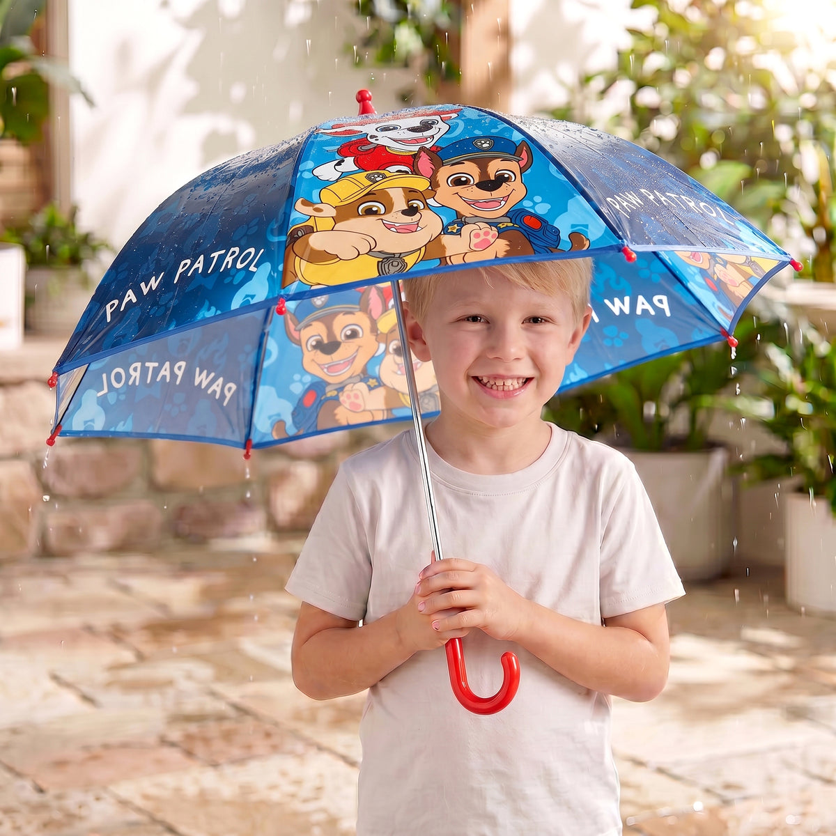 Paw Patrol Dome Umbrella for Kids Childrens Boys Girls Brolly with Safety Opening