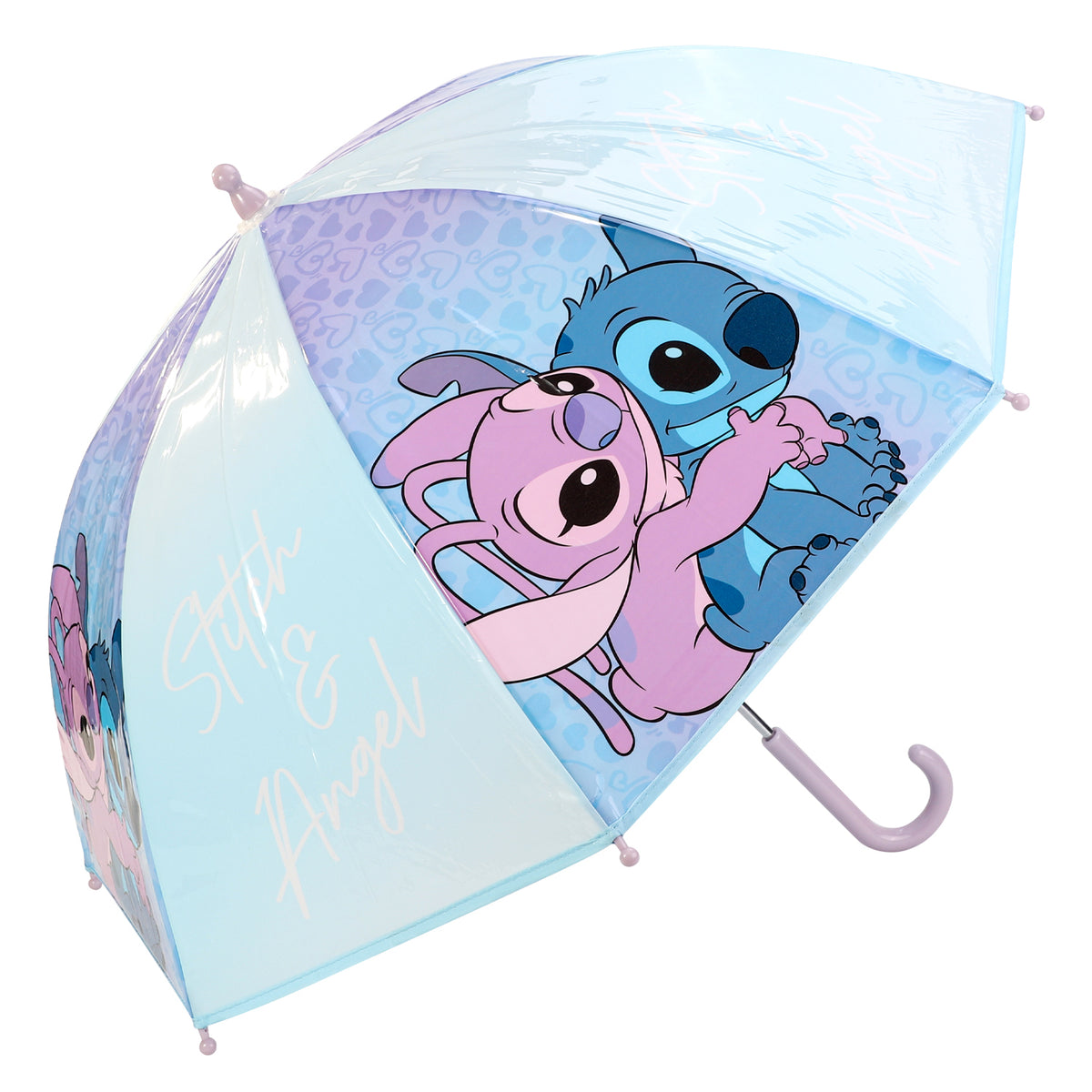 Disney Stitch Kids Dome Umbrella – Official Licensed Children's Character Toddler Umbrella, Strong, Lightweight & Windproof School Rain Umbrella for Girls & Boys, Child-Friendly Safety Opening