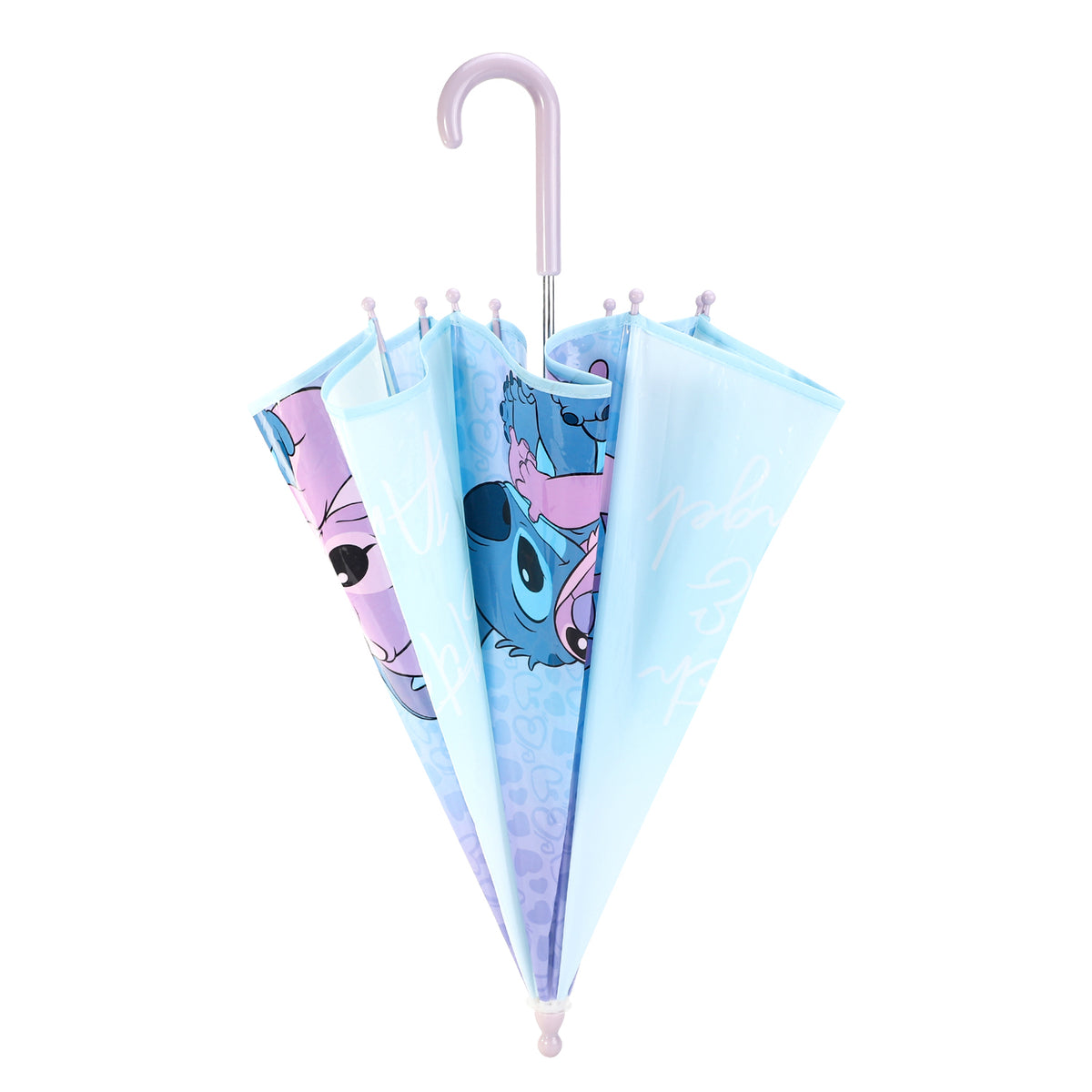 Disney Stitch Kids Dome Umbrella – Official Licensed Children's Character Toddler Umbrella, Strong, Lightweight & Windproof School Rain Umbrella for Girls & Boys, Child-Friendly Safety Opening