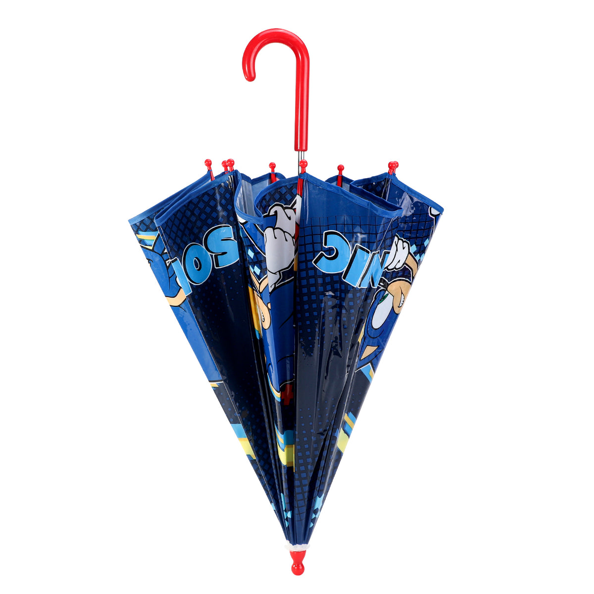 Sonic The Hedgehog Kids Clear Dome Umbrella Transparent See-Through Canopy