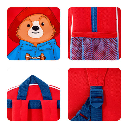 Paddington Bear Kids Childrens Premium Backpack School Rucksack Travel Bag with side mesh pocket and front zipped pocket