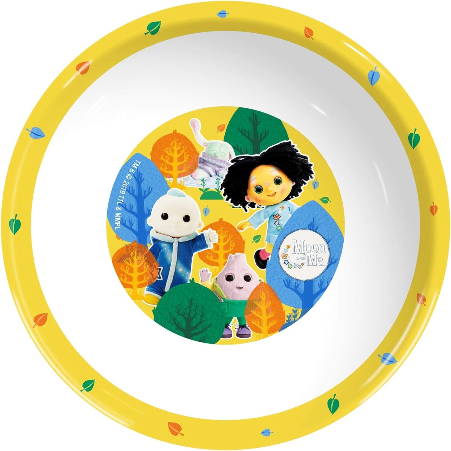 Moon and Me Kids 6 Piece Reusable Dinner Set - Plate/Bowl/Cup/Knife/Fork/Spoon - Childrens Dinnerware Tableware Cutlery Set