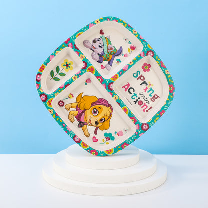 Paw Patrol Girl 4 Section Childrens Divided Breakfast Lunch Dinner Plate