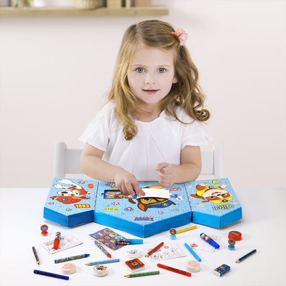 Paw Patrol Calendar Creative Art & Craft Stationery Set Kids Children Xmas Christmas Countdown Fun