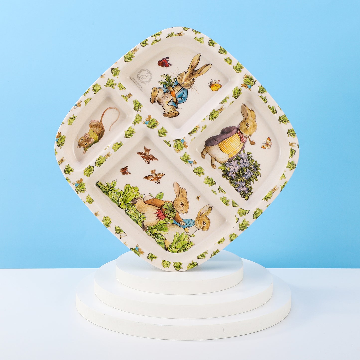 Peter Rabbit 4 Section Childrens Divided Breakfast Lunch Dinner Plate