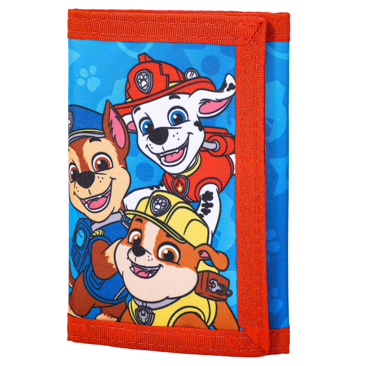 Paw Patrol Trifold Wallet for Kids, Boys Girls Licensed Chase Marshall Rubble Wallet with Hook & Loop Closure, Lightweight Compact Coin & Card Holder