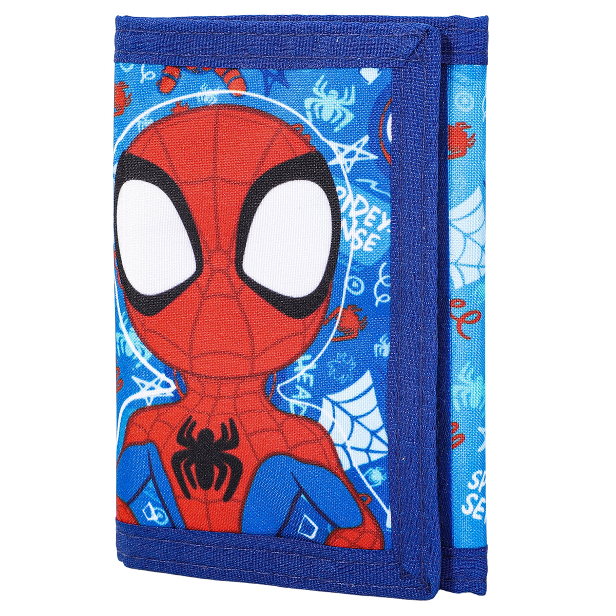 Marvel Spidey Trifold Wallet for Kids, Licensed Wallet with Hook & Loop Closure, Lightweight Compact Coin & Card Holder