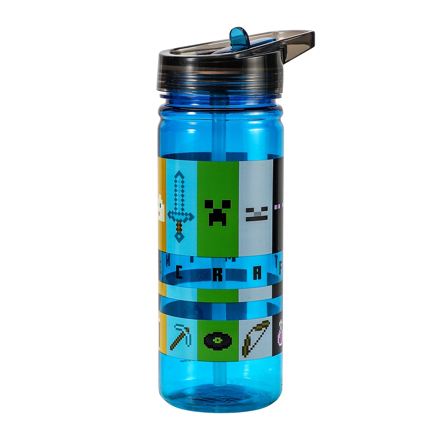 Minecraft 580ml Water Bottle for Kids School Drinks Bottle Made of Durable Tritan Reusable BPA Free