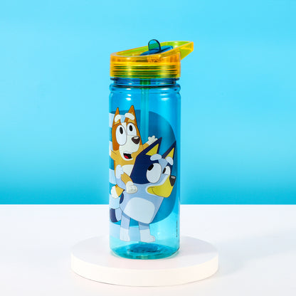 Bluey 580ml Water Bottle for Kids School Drinks Bottle Made of Durable Tritan Reusable BPA Free