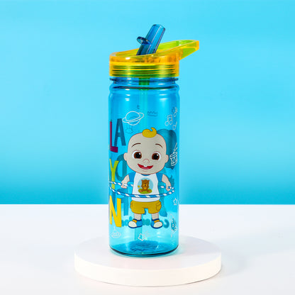 Cocomelon 580ml Water Bottle for Kids School Drinks Bottle Made of Durable Tritan Reusable BPA Free