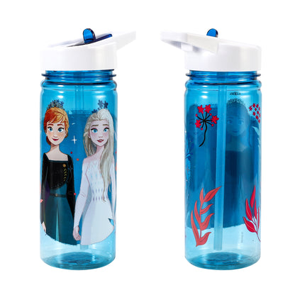 Frozen 580ml Water Bottle for Kids School Drinks Bottle Made of Durable Tritan Reusable BPA Free