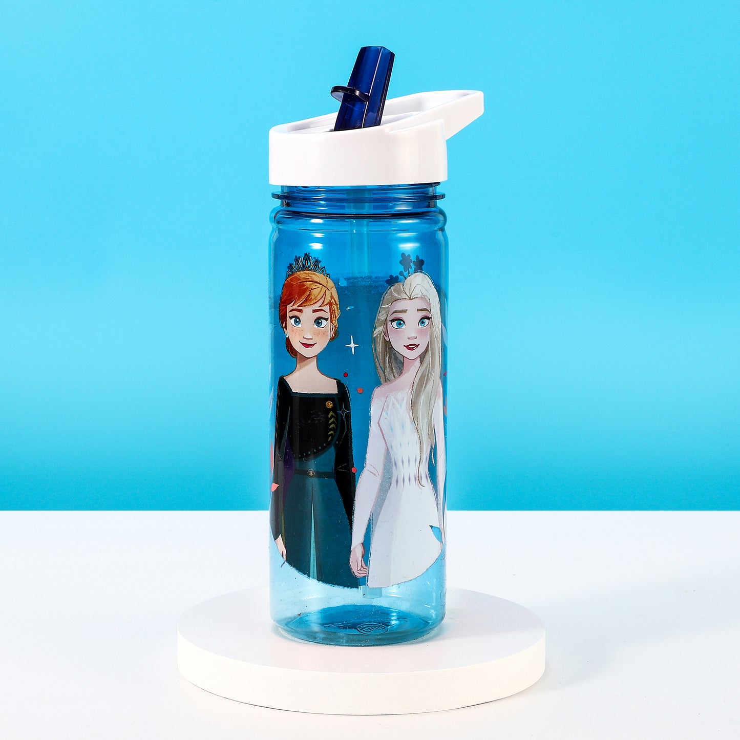 Frozen 580ml Water Bottle for Kids School Drinks Bottle Made of Durable Tritan Reusable BPA Free