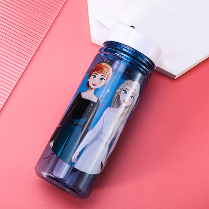 Frozen 580ml Water Bottle for Kids School Drinks Bottle Made of Durable Tritan Reusable BPA Free