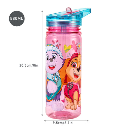 Paw Patrol Girl 580ml Water Bottle for Kids School Drinks Bottle Made of Durable Tritan Reusable BPA Free