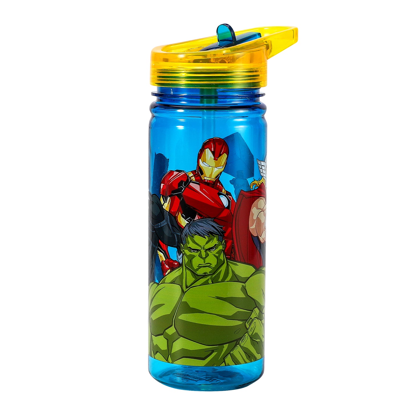 Avengers 580ml Water Bottle for Kids School Drinks Bottle Made of Durable Tritan Reusable BPA Free