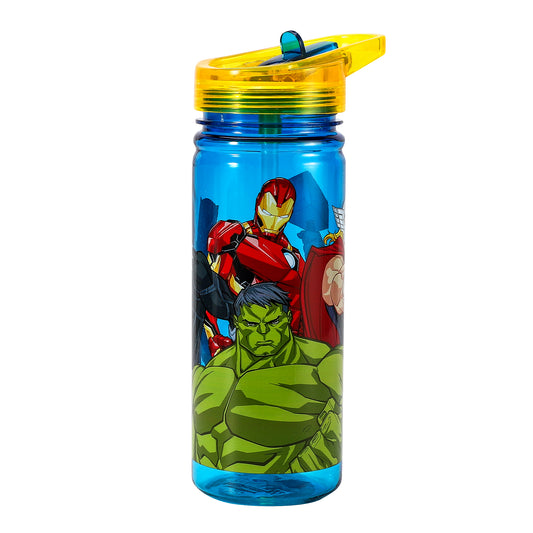 Avengers 580ml Water Bottle for Kids School Drinks Bottle Made of Durable Tritan Reusable BPA Free