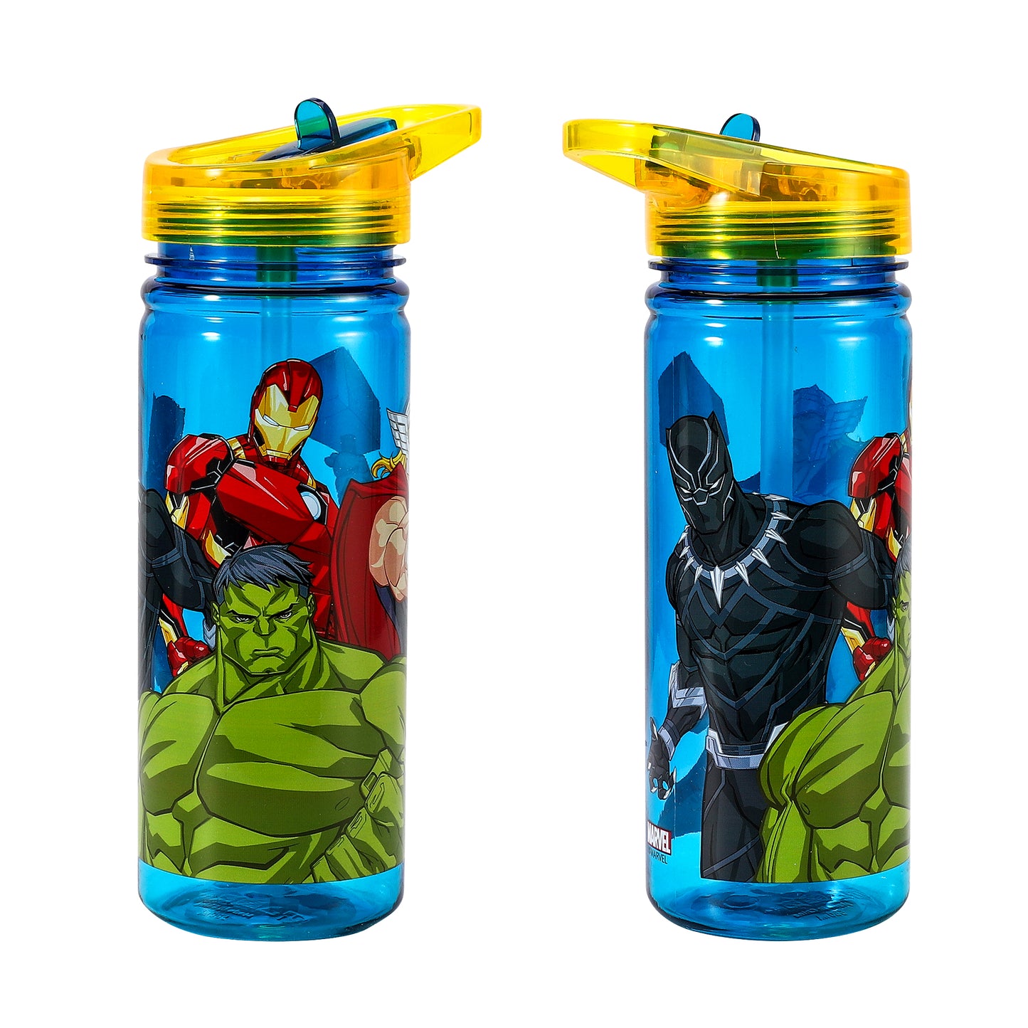 Avengers 580ml Water Bottle for Kids School Drinks Bottle Made of Durable Tritan Reusable BPA Free