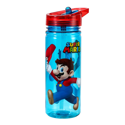 Super Mario 580ml Water Bottle for Kids School Drinks Bottle Made of Durable Tritan Reusable BPA Free