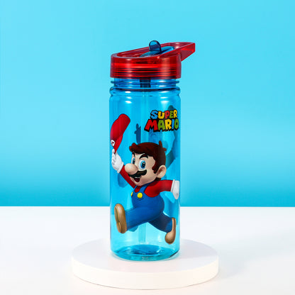 Super Mario 580ml Water Bottle for Kids School Drinks Bottle Made of Durable Tritan Reusable BPA Free