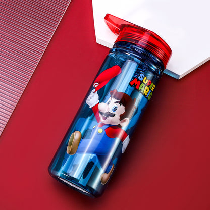 Super Mario 580ml Water Bottle for Kids School Drinks Bottle Made of Durable Tritan Reusable BPA Free