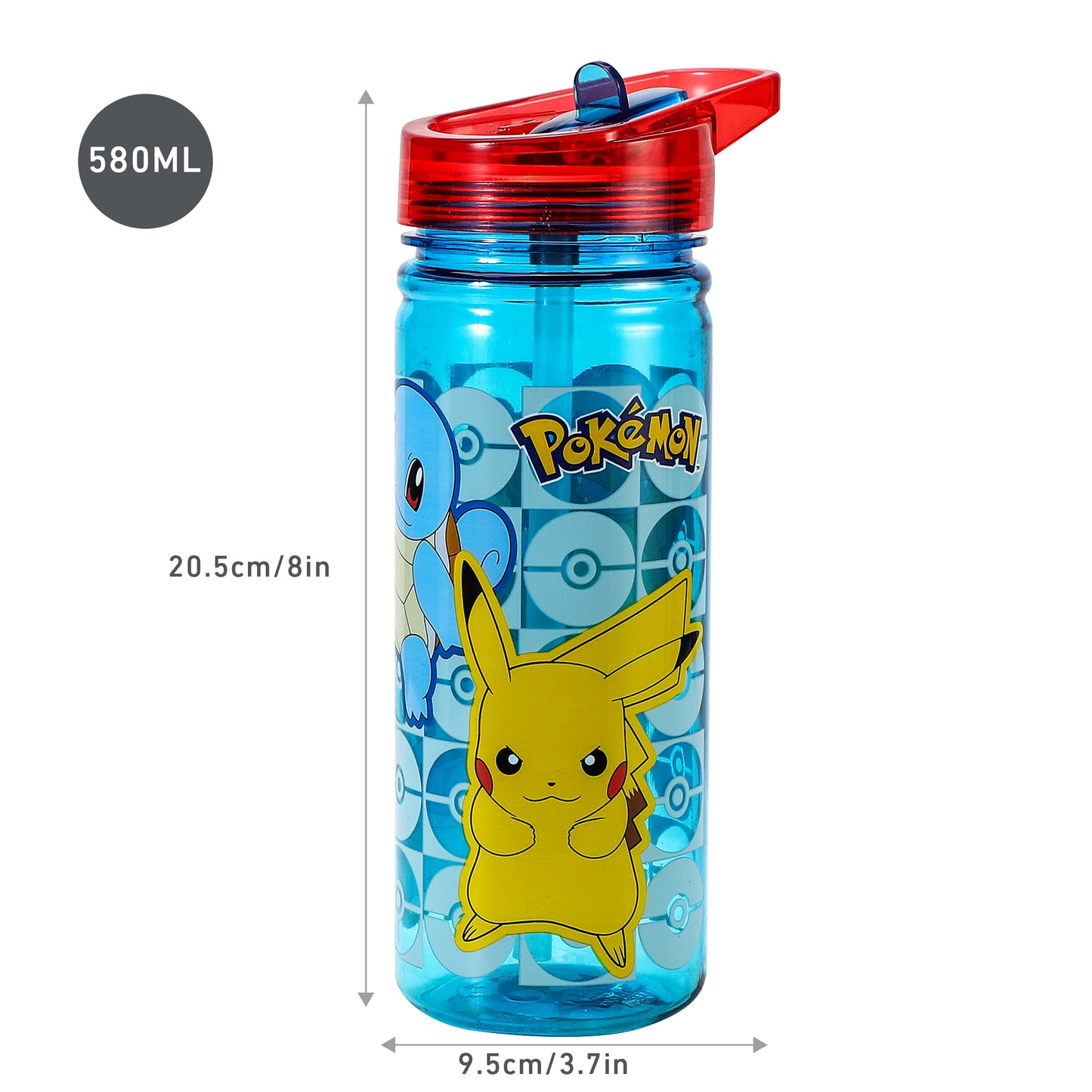 Pokemon 580ml Water Bottle for Kids School Drinks Bottle Made of Durable Tritan Reusable BPA Free