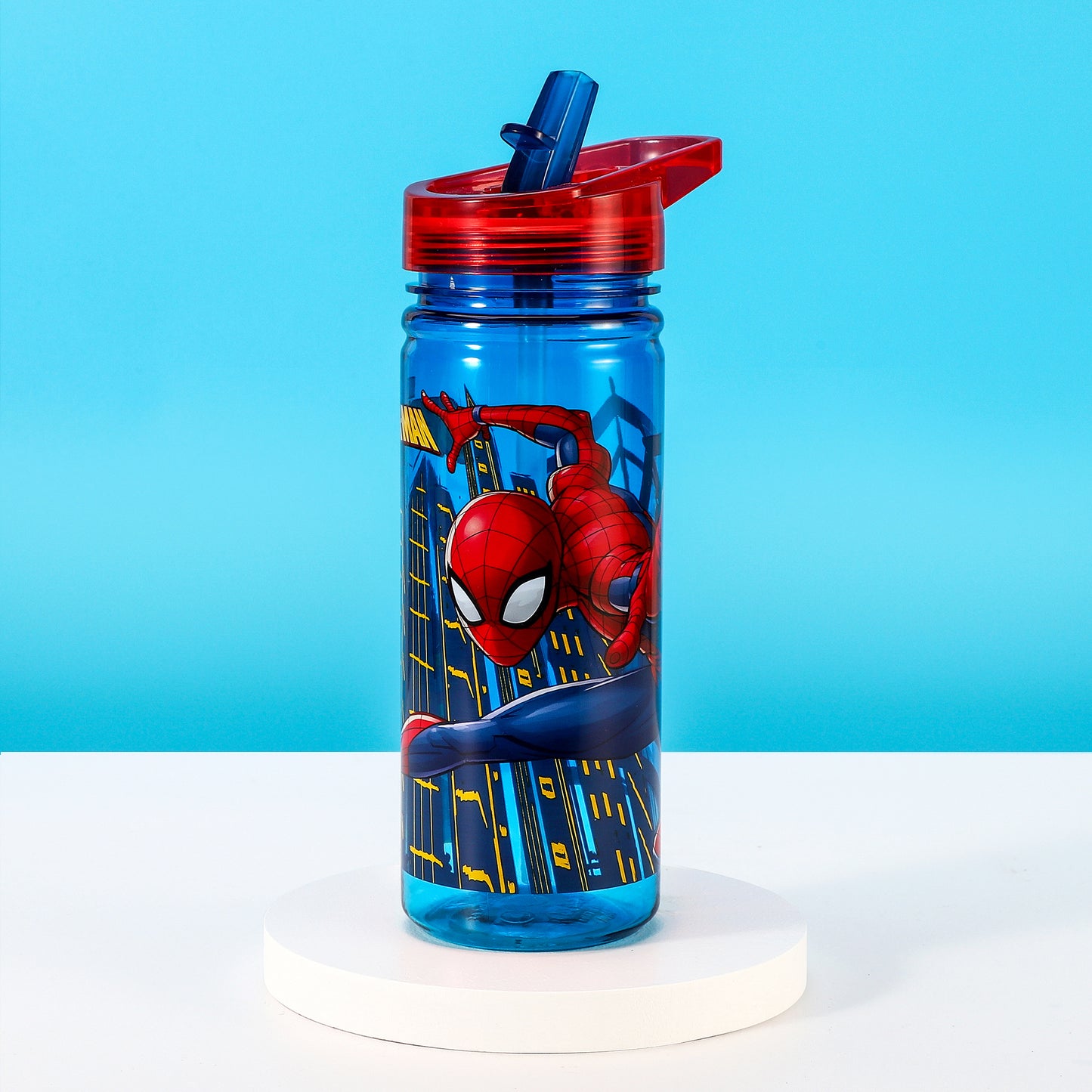 Spiderman 580ml Water Bottle for Kids School Drinks Bottle Made of Durable Tritan Reusable BPA Free