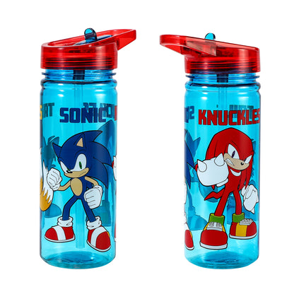 Sonic the Hedgehog 580ml Water Bottle for Kids School Drinks Bottle Made of Durable Tritan Reusable BPA Free