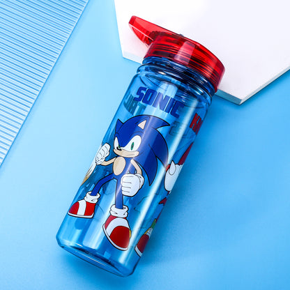 Sonic the Hedgehog 580ml Water Bottle for Kids School Drinks Bottle Made of Durable Tritan Reusable BPA Free