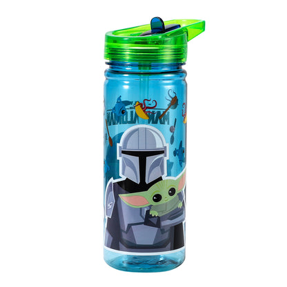 Star Wars Baby Yoda The Mandalorian 580ml Water Bottle for Kids School Drinks Bottle Made of Durable Tritan Reusable BPA Free