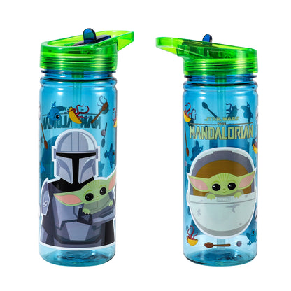 Star Wars Baby Yoda The Mandalorian 580ml Water Bottle for Kids School Drinks Bottle Made of Durable Tritan Reusable BPA Free