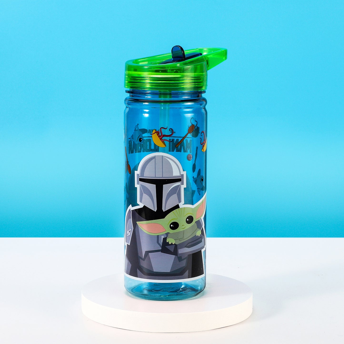 Star Wars Baby Yoda The Mandalorian 580ml Water Bottle for Kids School Drinks Bottle Made of Durable Tritan Reusable BPA Free