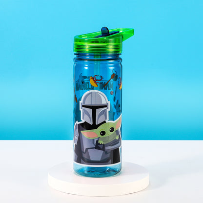 Star Wars Baby Yoda The Mandalorian 580ml Water Bottle for Kids School Drinks Bottle Made of Durable Tritan Reusable BPA Free