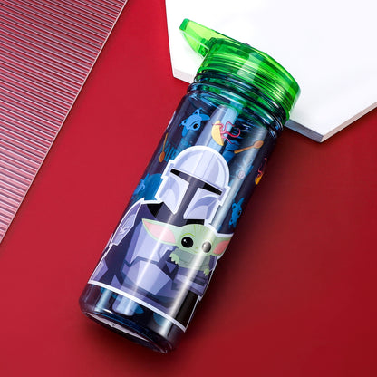 Star Wars Baby Yoda The Mandalorian 580ml Water Bottle for Kids School Drinks Bottle Made of Durable Tritan Reusable BPA Free