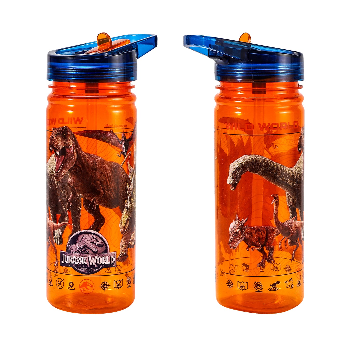 Jurassic World 580ml Water Bottle for Kids School Drinks Bottle Made of Durable Tritan Reusable BPA Free