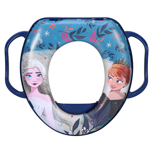 Frozen Soft Padded Potty Toilet Training Seat with Handles for Toddlers Kids Children, Portable for Travel & Easy to Clean