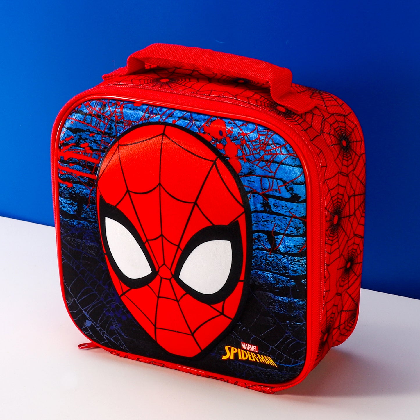 Spiderman 3D Rectangular Insulated Lunch Box Bag for Boys and Girls, Perfect Size for Packing Hot or Cold Snacks for School and Travel, BPA Free