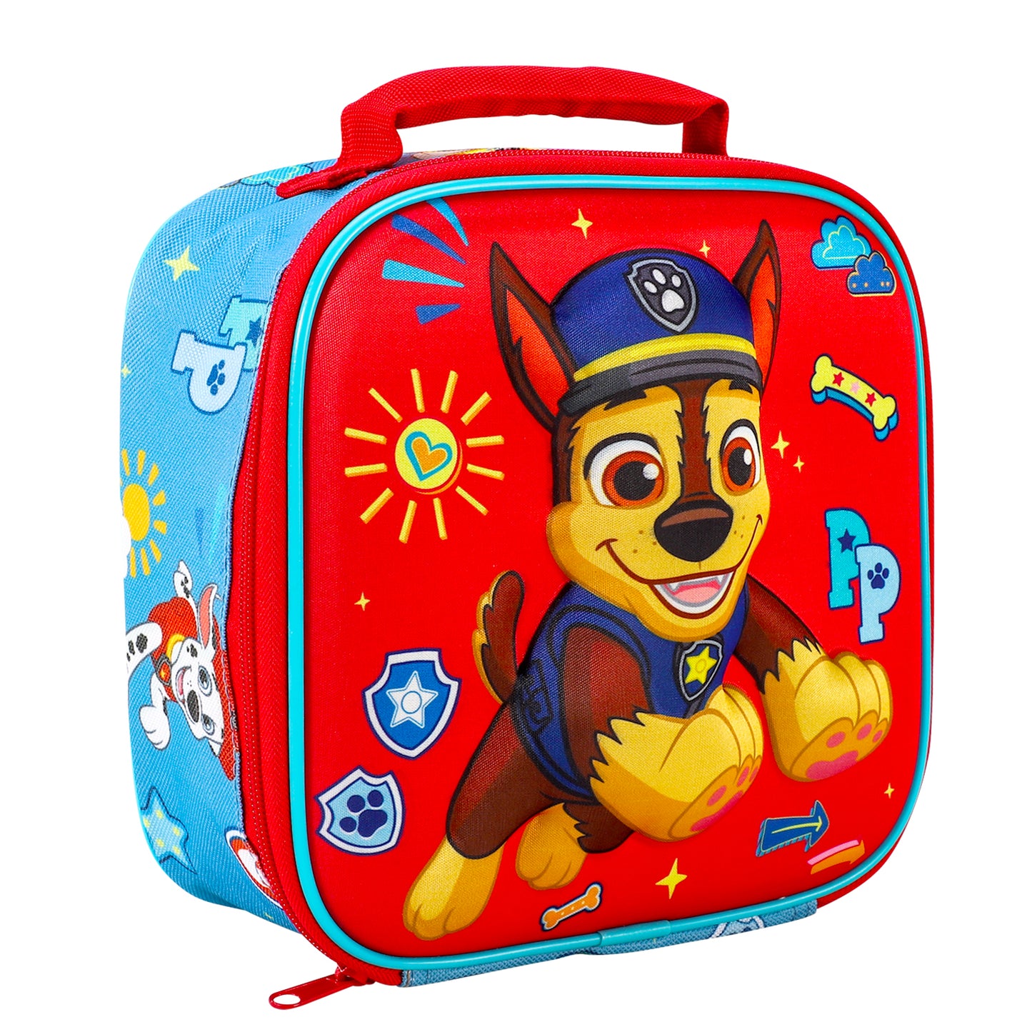 Paw Patrol Boy 3D Rectangular Insulated Lunch Box Bag for Boys and Girls, Perfect Size for Packing Hot or Cold Snacks for School and Travel, BPA Free